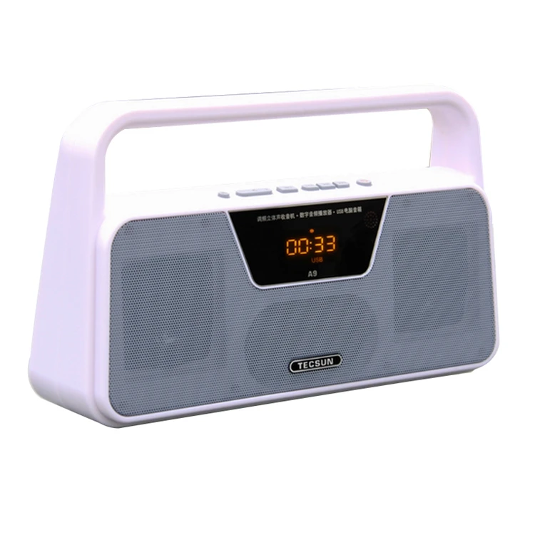 Оригинальный FM радиоприемник TECSUN A9 светодиодный цифровой дисплей mp3 плеер