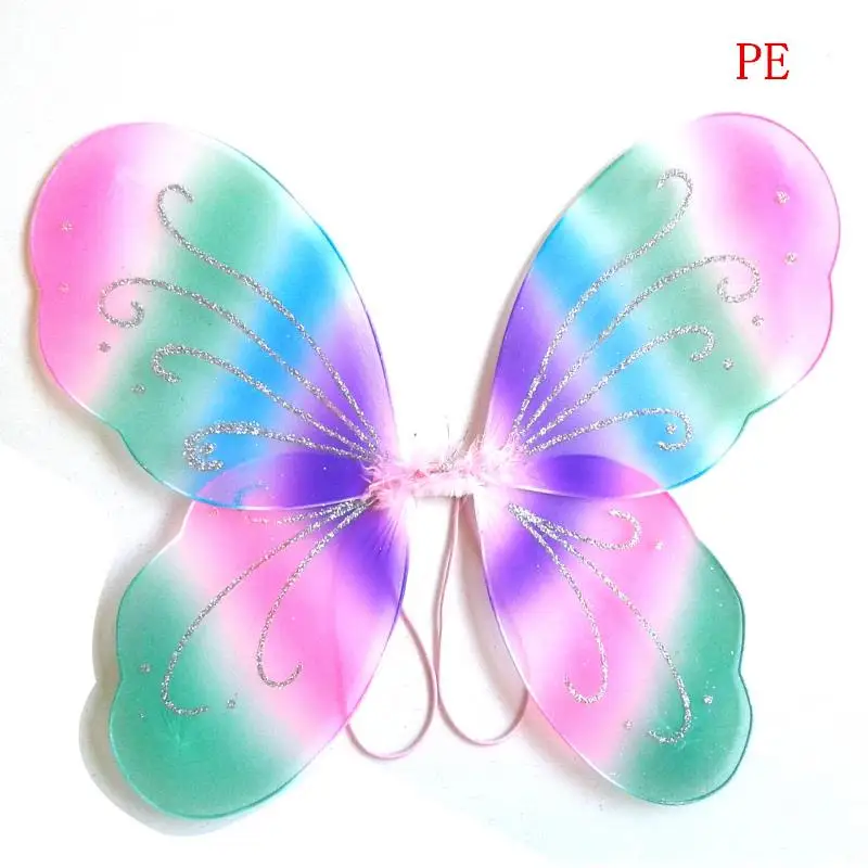 

13 Colors Kids Girl Princess Fairy Butterfly Wings Halloween Party Decor