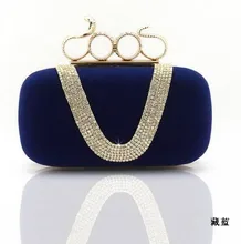2016 г. Реальные прямые продажи minaudiere велюр Вечерние сумки полиэстер Bolsa feminina Bolsas сумка diamond Роскошный футляр клатч