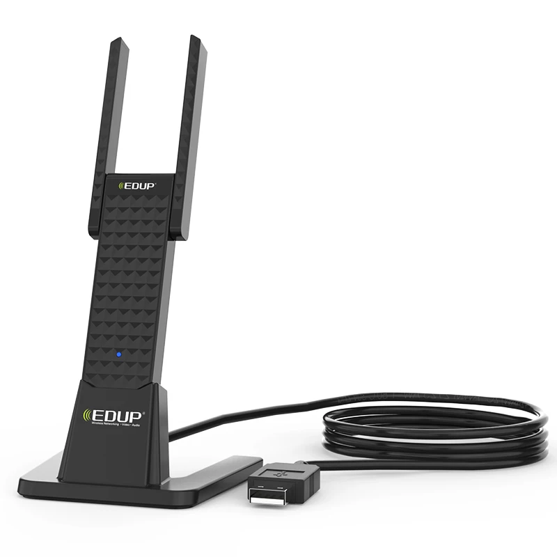 

EDUP 600Mbps USB WiFi Adapter 5Ghz High Power WiFi Dongle 2*2dBi Antenna 802.11ac USB Network Card Adapter WiFi Receiver
