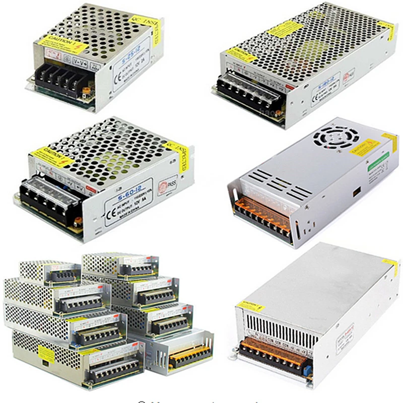 

Lighting Transformer 12V 1A 2A 3A 5A 10A 15A 20A 30A 40A 50A 110-220V to 12V LED driver switch power supply adapter for LED stri