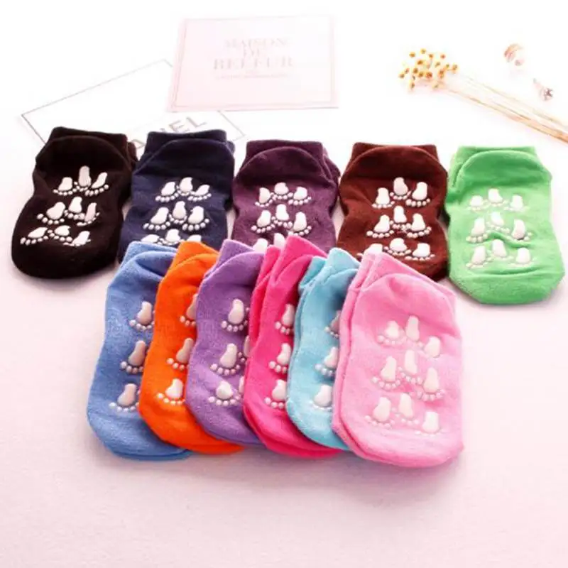 

Cartoon Kids Socks Anti Slip Silicone Sole Socks For Girls Boys Cotton Full Socks Children Silicone Non-Slip Floor Sock 6-10Y