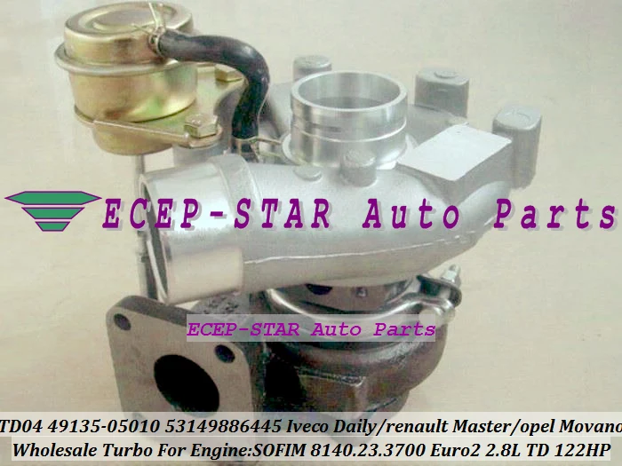 TF035 49135-05010 53149886445 Turbo Turbocharger Fit For IVECO Commercial Daily 2.8L TD Renault Master Opel Movano SOFIM 8140.23.3700 122HP (5)