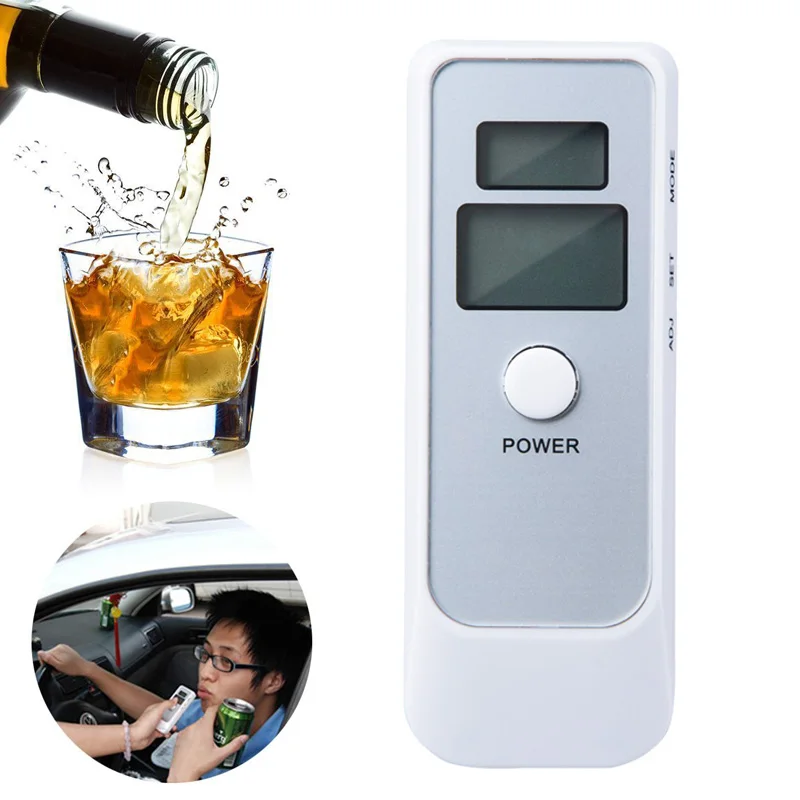 

GLCC Professional Digital Alcohol Breath Tester Breathalyzer Analyze LCD Alcotester Police Alcohol Tester Car Auto Electronics