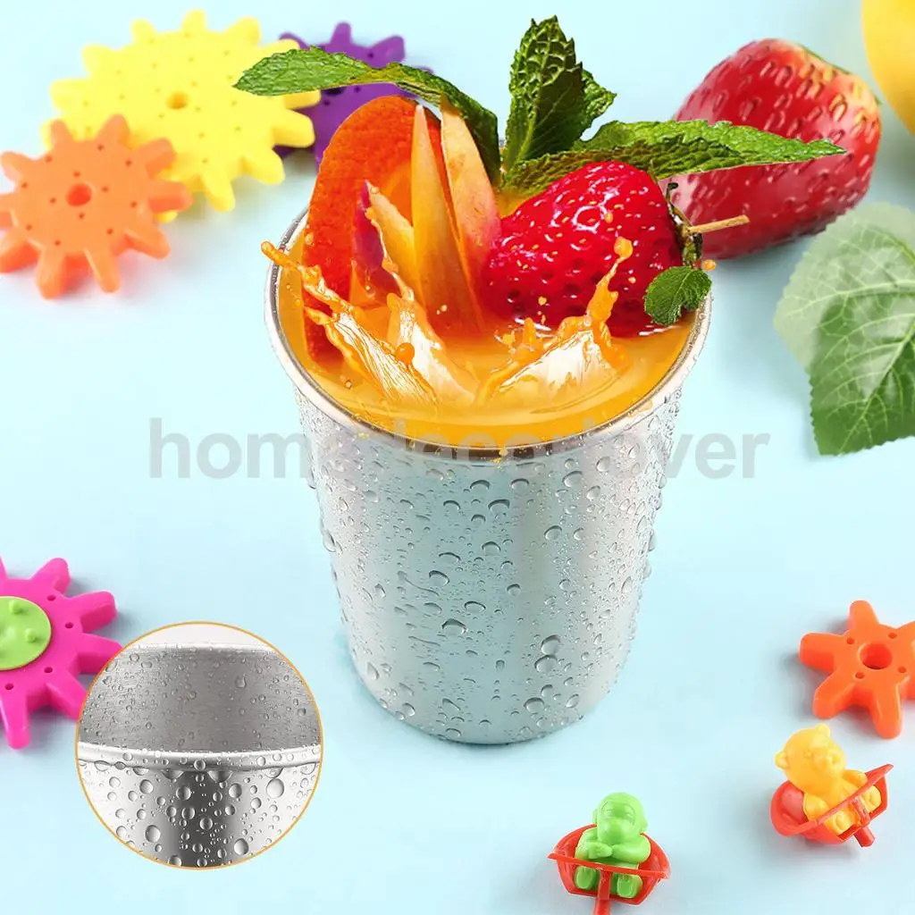 2 Piece Stainless Steel Cup Mug Drinking Coffee Beer Tumbler Travel 30ml/50ml/180ml/320ml