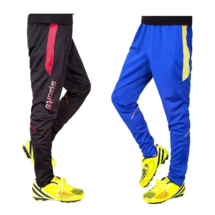 7 Colour Zipper Pocket Soccer Training track Pants Sport Trouser Men ...