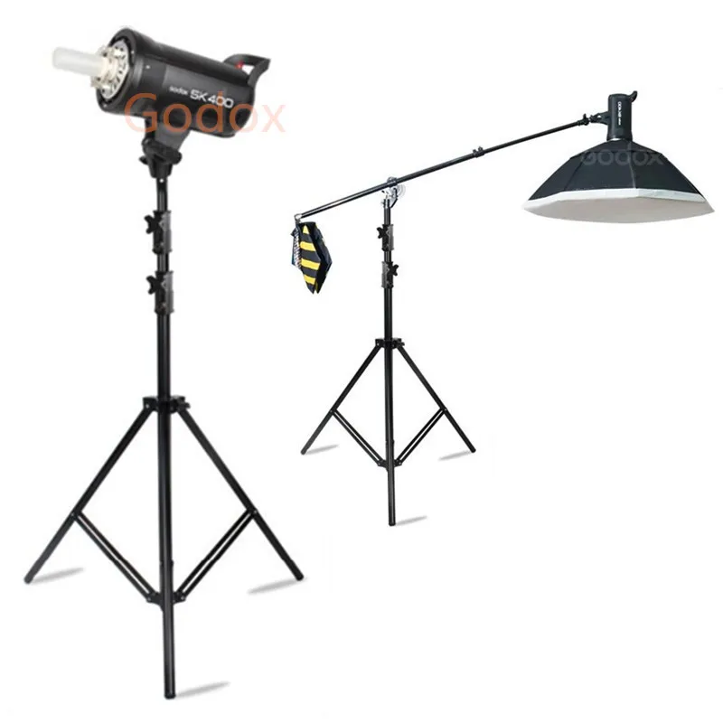 Studio supplies 304 2m light stand stand 1/4 screw head tripod spring light for Flash Photography Softbox LED
