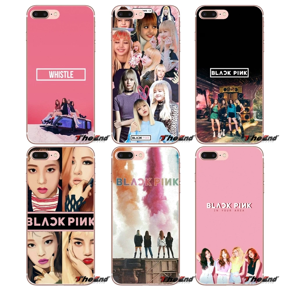 

For Huawei P Smart Y6 Ascend P8 P9 P10 Plus Nova P20 Lite Pro Mini 2017 Transparent Soft Shell Case BLACKPINK BLACK PINK collage