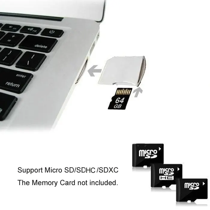 Мини адаптер для карт памяти Micro SD/TF/SD Macbook Air / Pro/Retina белый цвет|Адаптеры памяти| |