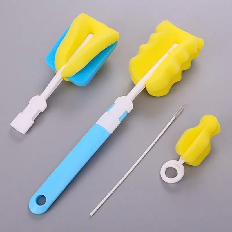 7Pcs/set Bottle Sponge Cleaning Brush Tools Straw Brush Set