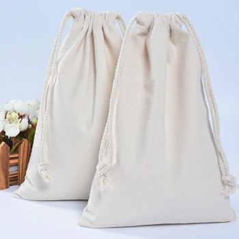 50pcs personalized logo Canvas Drawstring Bag logo print Reusable Shopping Bag women bag Tote bag custom bag calico print tote bag