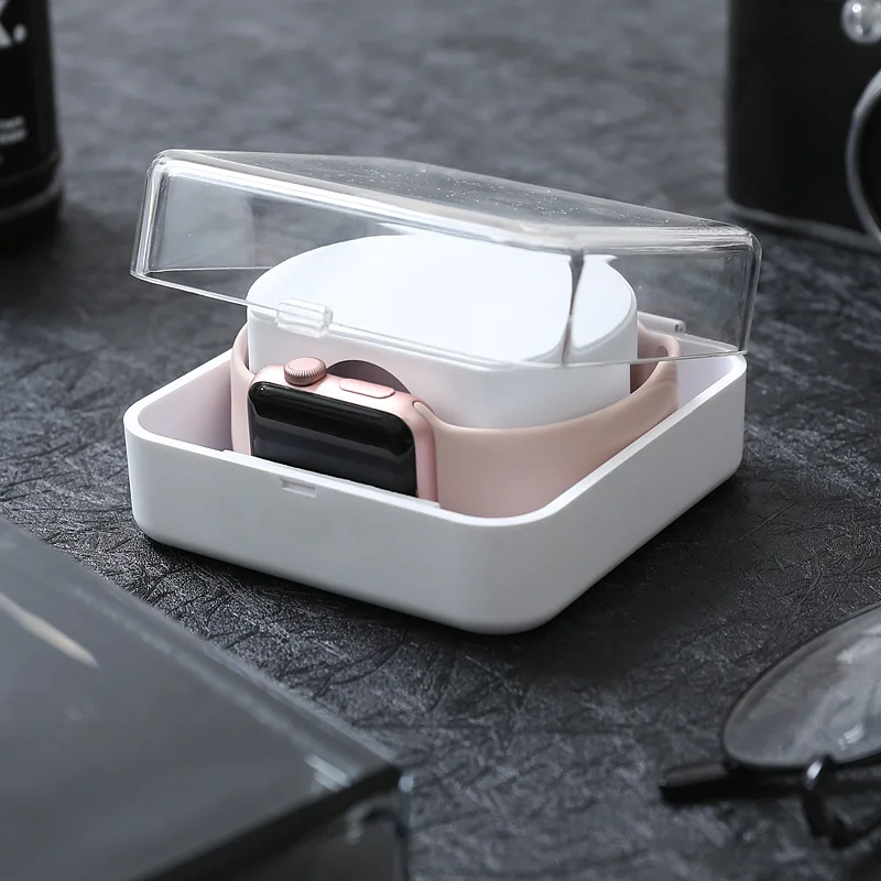 

Portable Storage Box For Apple Watch Travel ABS Protective Case For Apple Smart Watch Band Holder For Apple Watch Accessories