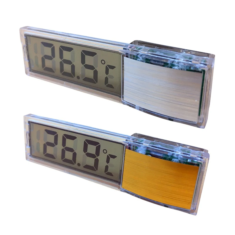 Жидкокристаллический экран прозрачный цифровой термометр прозрачный термометр аквариумный светодиодный измеритель температуры для аквариума