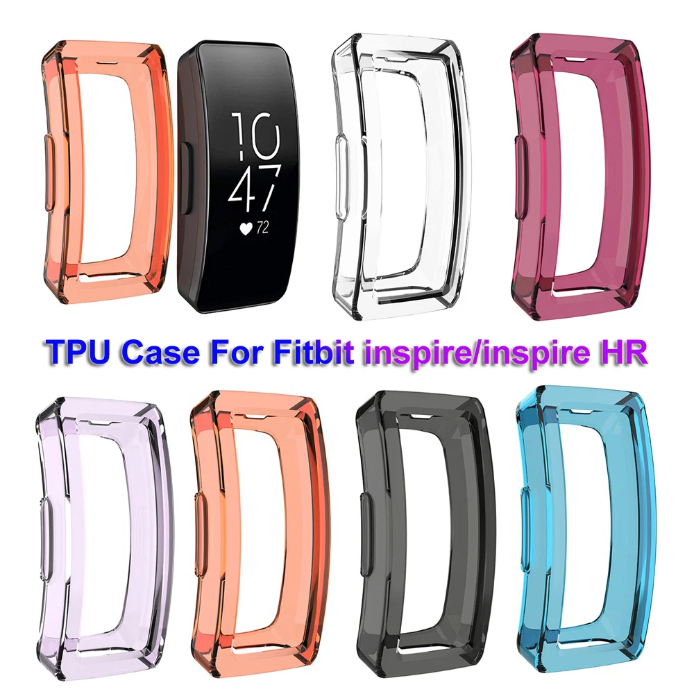 

New Coming Clear Soft Slim TPU Watch Case Cover Protective Shell For Fitbite inspire / inspire HR Soft Clear Slim Cover Durable