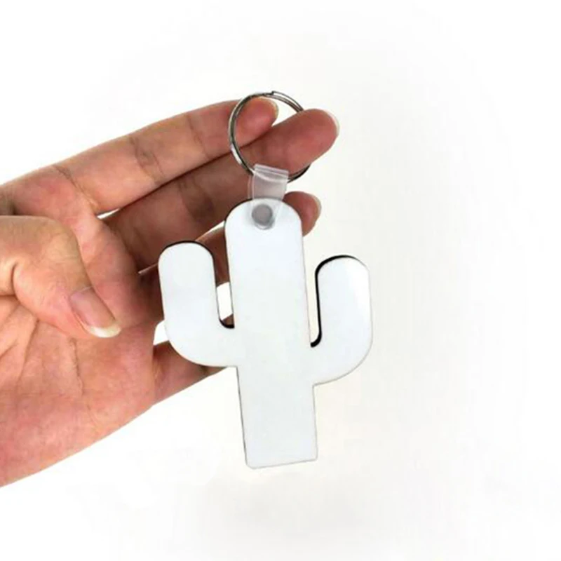 Оптовая продажа 50 шт DIY МДФ двойная пустая цепочка для ключей сублимационная
