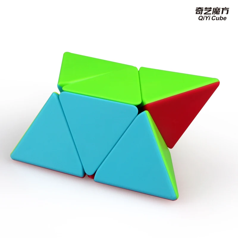 Новейший QiYi 2x2 Pyramorphix волшебный куб головоломка 2x2 треугольник скорость cubo magico Развивающие игрушки для детей Прямая XMD mofangge