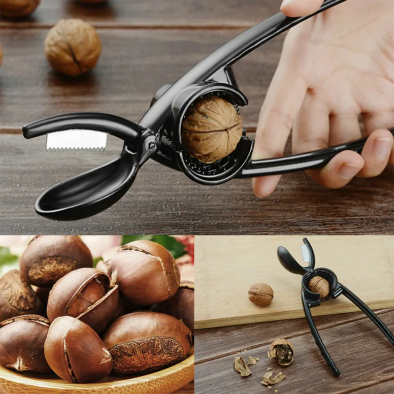 

Multifunctional Two-in-one Aluminum Alloy Stainless Steel Fast Walnut Chestnut Opening Clip Nut Tool Kitchen Tools