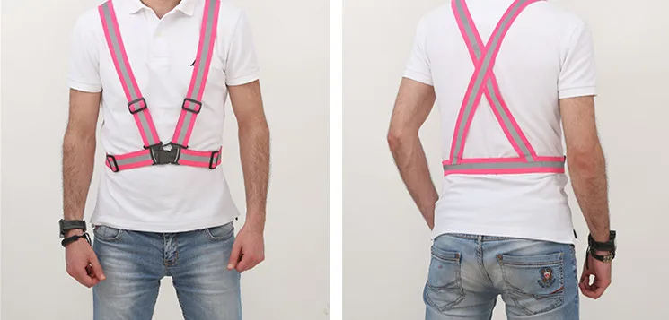 عالية الوضوح سترة عاكسة رجل المرأة العمل ملابس ليلة تحذير السلامة في الهواء الطلق ل تشغيل الدراجات الرياضة سيتدخل قمم عالية الوضوح سترة عاكسة رجل المرأة العمل ملابس ليلة تحذير السلامة في الهواء الطلق ل تشغيل الدراجات الرياضة سيتدخل قمم