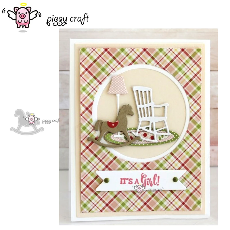

Piggy Craft metal cutting dies cut die mold New Trojan toy Scrapbook paper craft knife mould blade punch stencils dies