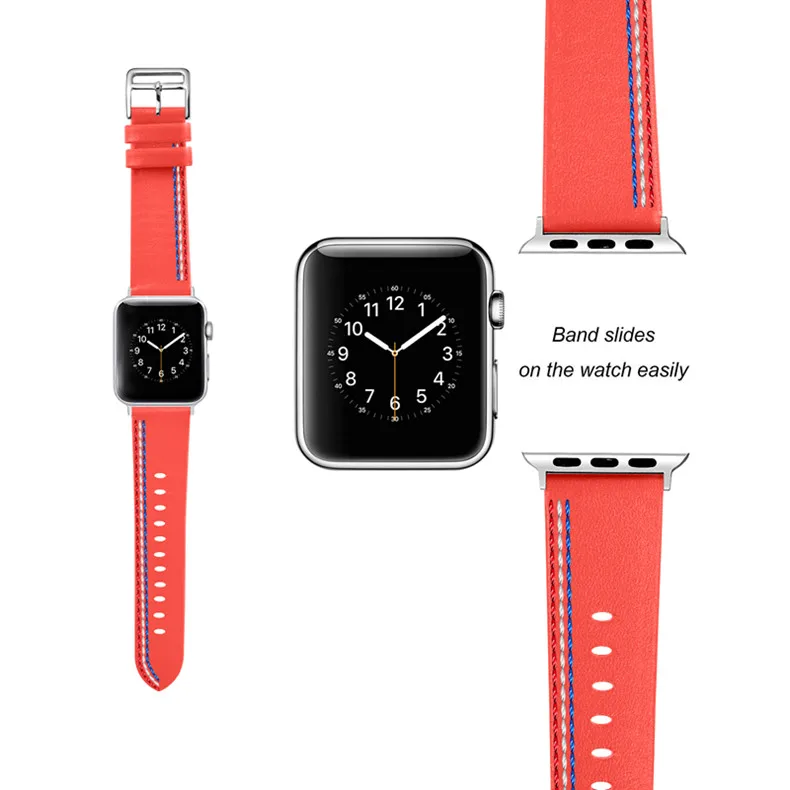 Кожаный ремешок для Apple Watch 42 мм для Iwatch серии 4 3 2 1 40 мм 44 мм сменный Браслет аксессуары для часов