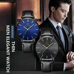 Для мужчин часы 2018 Элитный бренд Splendid Ретро Дизайн военные бизнес кожаный ремешок кварцевые аналоговые золотые наручные часы Прямая