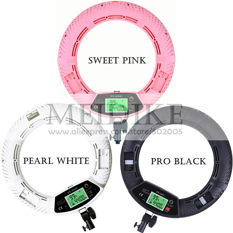  96W Yidoblo FE-480II Bio-color Adjustable Ring Light Makeup beauty LED Ring Lamp Photographic broad - 32867961660