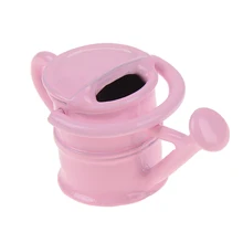 Металлические белые аксессуары для кукольного домика Классическая Детская игрушка кукольный домик миниатюрная Лейка ручной работы модель Кукольный домик украшение Олово