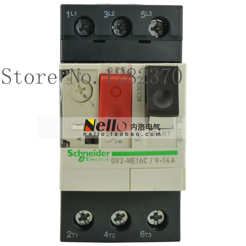 

[ZOB] Genuine original Motor thermal magnetic circuit breaker 9-14A GV2-ME16C motor protection switch --3pcs/lot