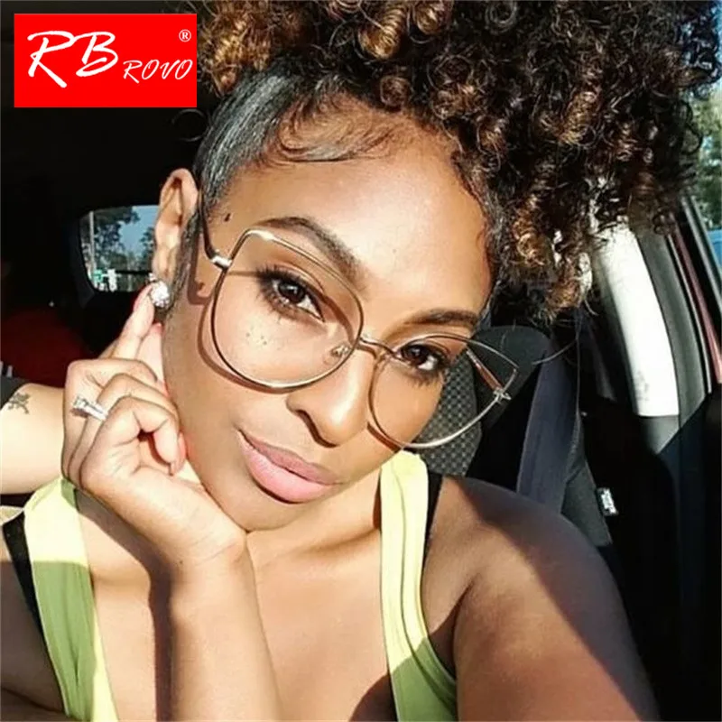 

RBROVO Summer Metal Cat Eye Flat Sunglasses Women Luxury Lady Gold Black Silver Sun Glasses Outdoor UV400 Glasses Oculos De Sol