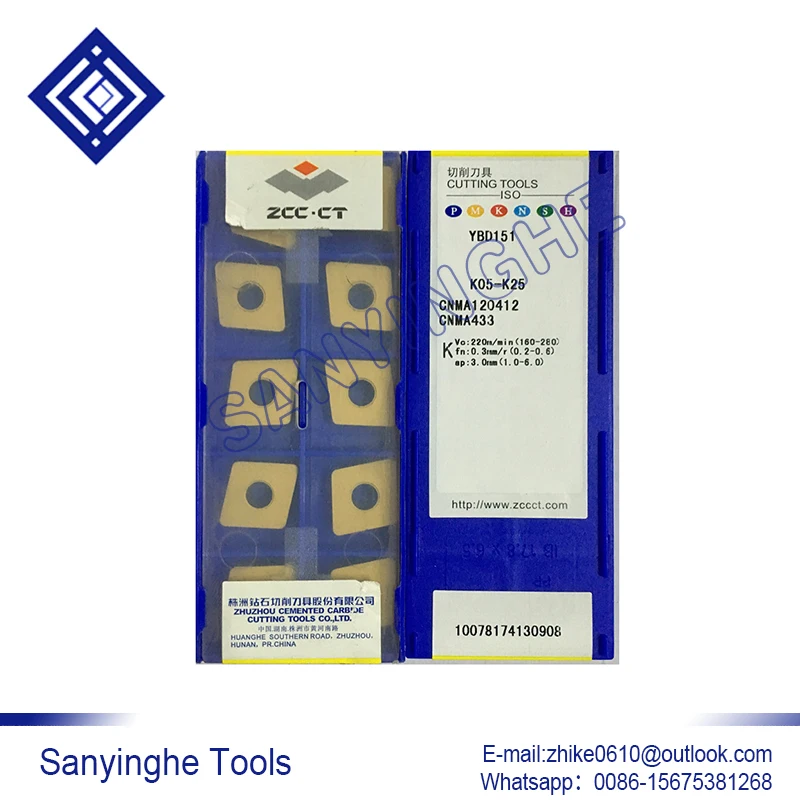

10pcs/lots YBD152 CNMA120412 cnc carbide turning inserts