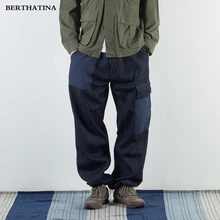 BERTHATINA Новое поступление года Высокое качество демисезонный стиль топ модная одежда одноцветное для мужчин s штаны-карго хлопок