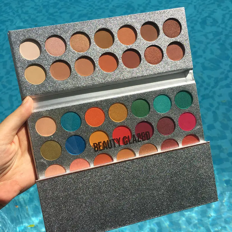 BEAUTY GLAZED Makeup 63 Цвета тени для век макияжа палитра матовых мерцающих теней матовые