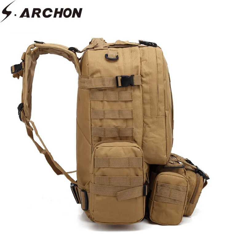 Мужской съемный камуфляжный рюкзак S.ARCHON армейские дорожные нейлоновые сумки
