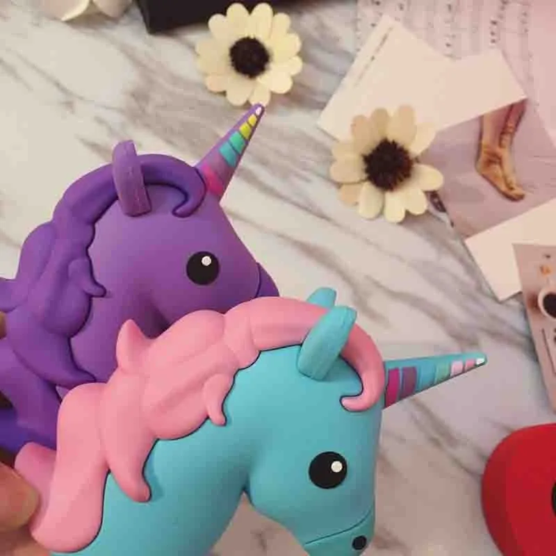 

Power Bank 3000MAH External Battery Cartoon Emoji Unicorn USB Output Powerbank Portable Charger for Xiaomi Huawei iPhone X