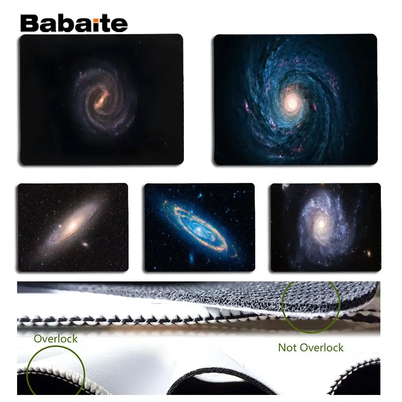 Babaite Смешные galaxy противоскользящие прочные силиконовые компьютерные коврики