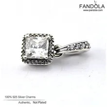 Аутентичные стерлингового серебра 925 чистый CZ вечная элегантность очаровательные бусины-Подвески для изготовления ювелирных изделий подходят оригинальные Подвески Браслет