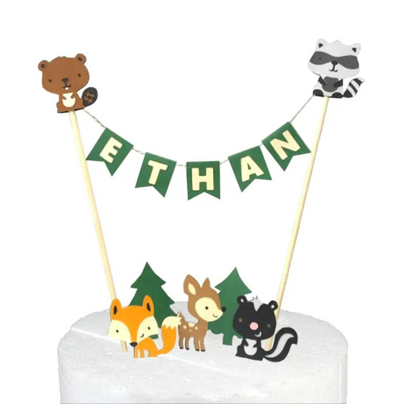 Buy Woodland Cake Topper Woodland Animal Cake Banner
