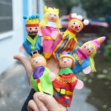 Пальчиковые Куклы, 10 шт./лот, плюшевые пальчиковые игрушки, Мультяшные детские перчатки-куклы, история для сна, детские рождественские подарки