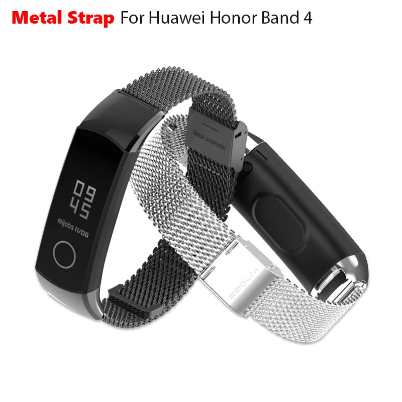 Mijobs металлический ремешок для huawei Honor Band 4 больше возможности цвета или резервного копирования этот товар только ремешок без основного корпуса