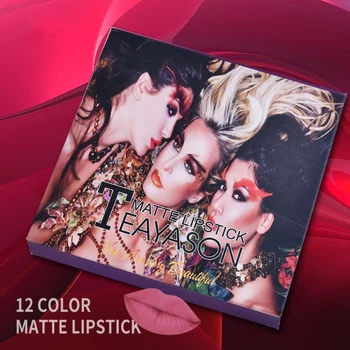 

Heart-Shaped Lipstick Set Waterproof Non-Stick Cup Easy To Color Lipstick Kit Cosmetic