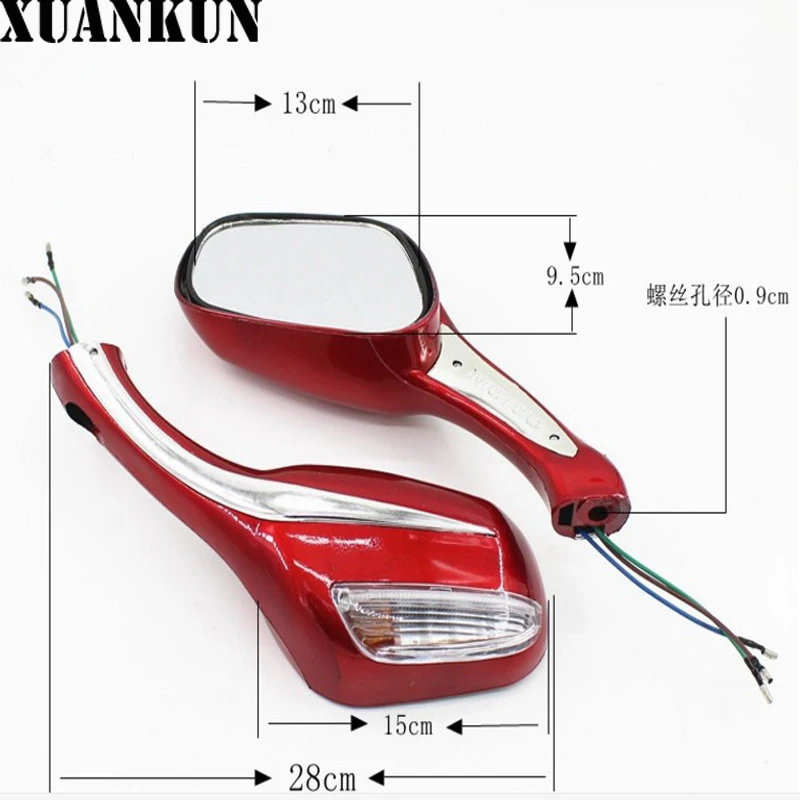 Зеркало заднего вида для мотоцикла скутер от XUANKUN ZY125|scooter mirror|rearview mirror scootermirrors