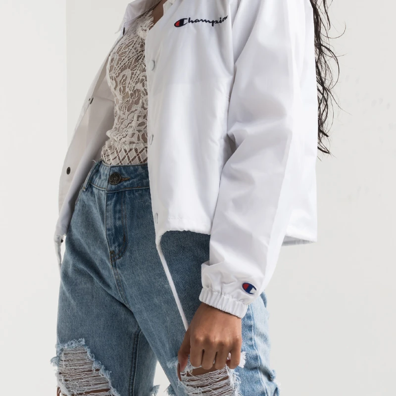 Champion Cropped Coach Jacket (1)
