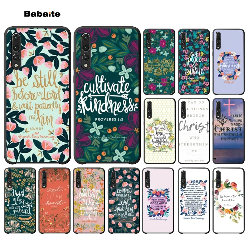 

Babaite Bible verse Philippians Jesus Christ Shell Phone Case for Huawei NOVE3E P10 Plus Mate9 10 Mate10 Lite P20 Pro Honor10