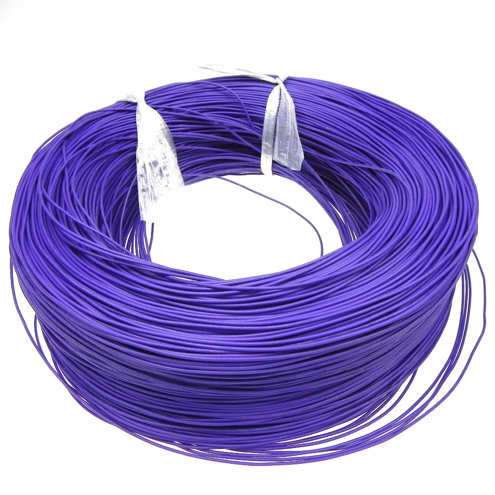 26AWG 26 0.25 2.5mm UL1007 copper cable electrical wires PVC Insulated tinned copper electronic wire Purple 1