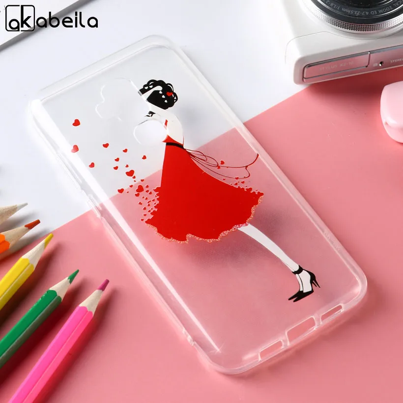 

AKABEILA For Blackview S8 Case Transparent Ultra Thin Soft Silicone Phone Cases coque blackview s8 5.7 Pretty Girls Back Cover
