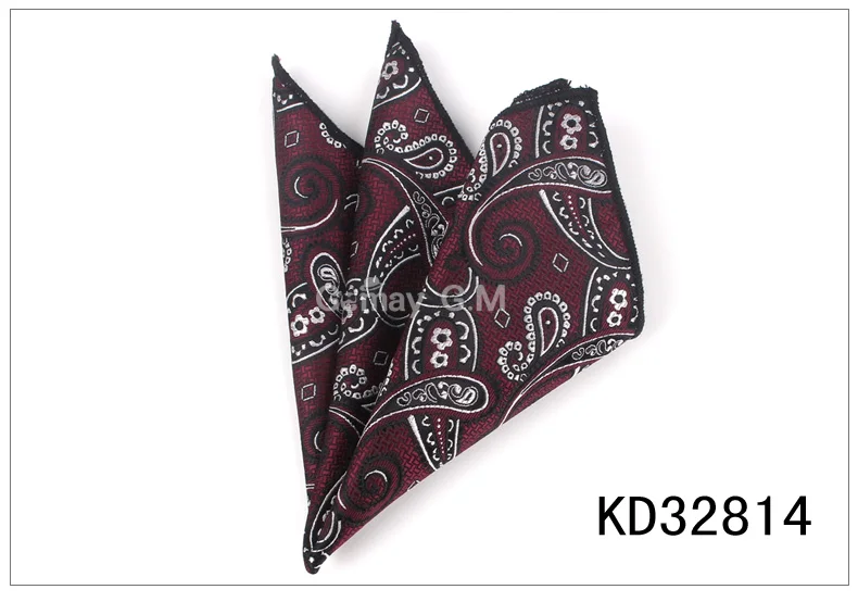 Мода Пейсли нагрудный платок Цветочный платок для костюмы 23 см* 23 см Платки для Для мужчин Для женщин Брендовые костюмы карман Полотенца носовой платок - Цвет: KD32814