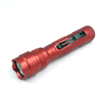 

Red 502B Cree XM-L2 U3 LED Aluminum Flashlight Torch Light Lamp Power by 1x 18650 Battery