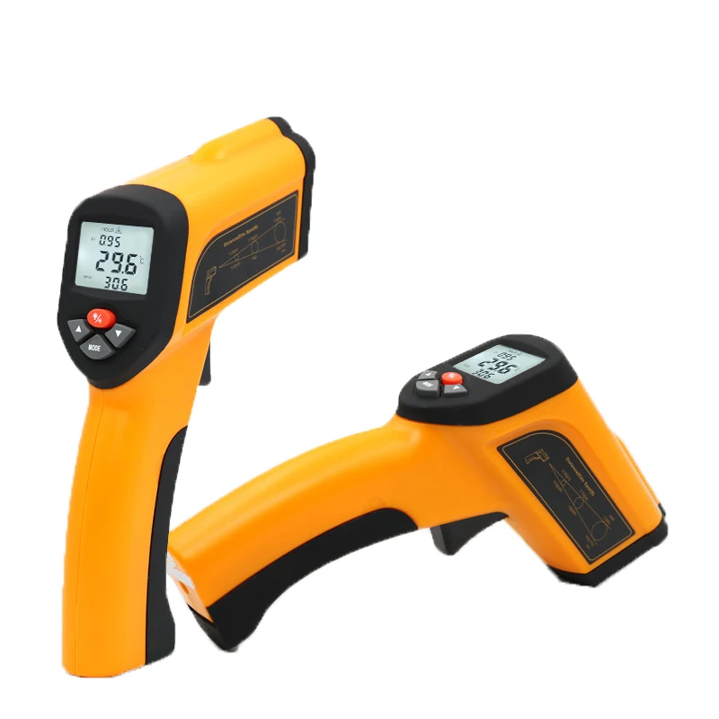 

Digital High temperature infrared thermometer industrial grade kiln forging temperature gun -50C~1300C /1600C/ 1850C