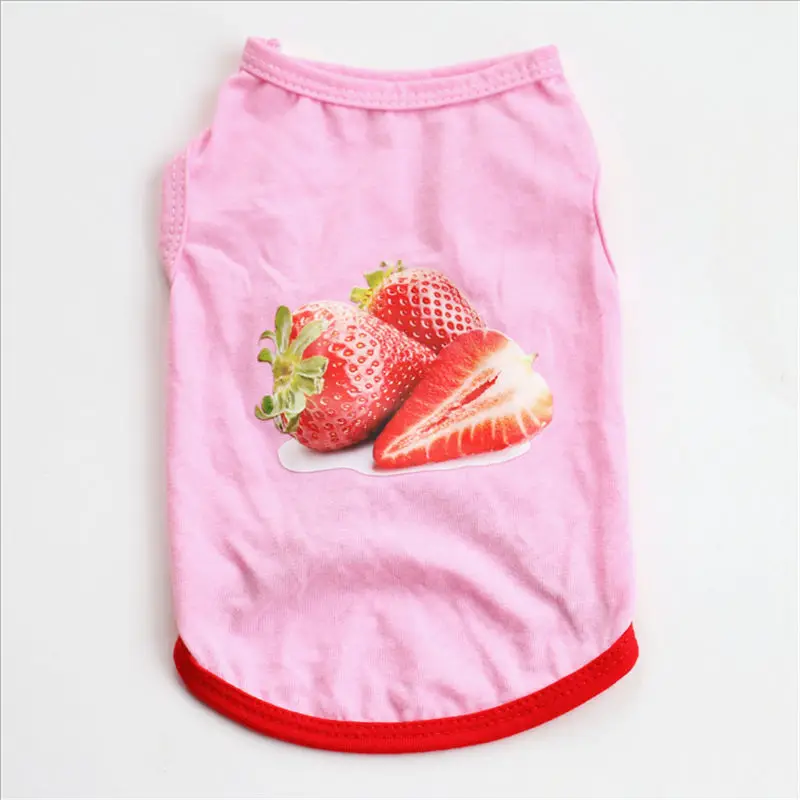 

2019 Small Fashion Cute Dog Pet Vest Puppy Cotton T Shirt Ropa Verano Para Perros Pet Cat Dog Clothes Summer