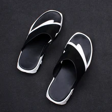 Белый черный летние пляжные Лидер продаж мужские стринги сандалии шлепанцы для отдыха